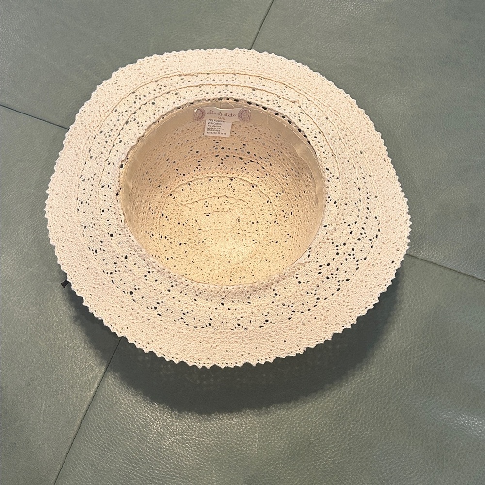 Altar'd State Cream Lace Sun Hat NWOT - Picture 3 of 4